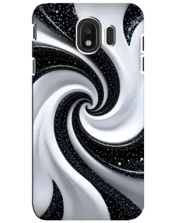 Чехол для Samsung Galaxy J4 2018 (SM-J400F) с картинкой «Черно-белая спираль» Чехол для Samsung Galaxy J4 2018 (SM-J400F) с картинкой «Черно-белая спираль»