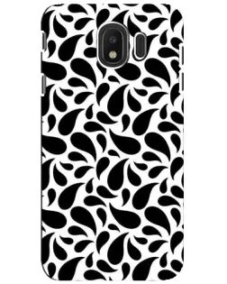 Чехол для Samsung Galaxy J4 2018 (SM-J400F) с картинкой «Контрастные черные капли»