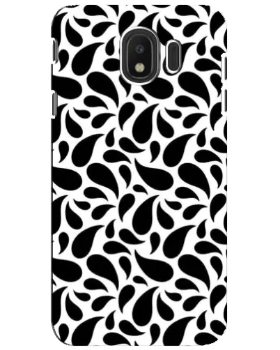 Чехол для Samsung Galaxy J4 2018 (SM-J400F) с картинкой «Контрастные черные капли»