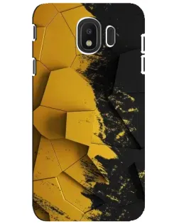 Чехол для Samsung Galaxy J4 2018 (SM-J400F) с картинкой «Золотые осколки геометрии»