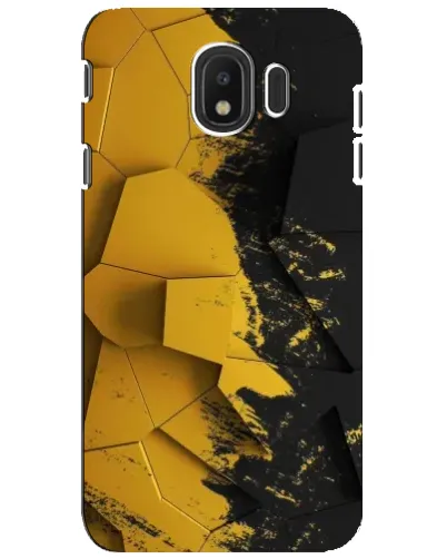 Чехол для Samsung Galaxy J4 2018 (SM-J400F) с картинкой «Золотые осколки геометрии»