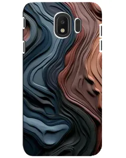 Чехол для Samsung Galaxy J4 2018 (SM-J400F) с картинкой «Цветные волны каньона»