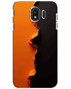 Чехол для Samsung Galaxy J4 2018 (SM-J400F) с картинкой «Оранжевый разлом»