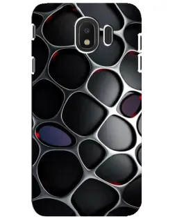 Чехол для Samsung Galaxy J4 2018 (SM-J400F) с картинкой «Объемная темная решетка»