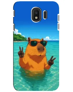 Чехол для Samsung Galaxy J4 2018 (SM-J400F) с картинкой «Морская капибара» Чехол для Samsung Galaxy J4 2018 (SM-J400F) с картинкой «Морская капибара»