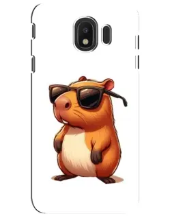 Чехол для Samsung Galaxy J4 2018 (SM-J400F) с картинкой «Капибара в очках» Чехол для Samsung Galaxy J4 2018 (SM-J400F) с картинкой «Капибара в очках»