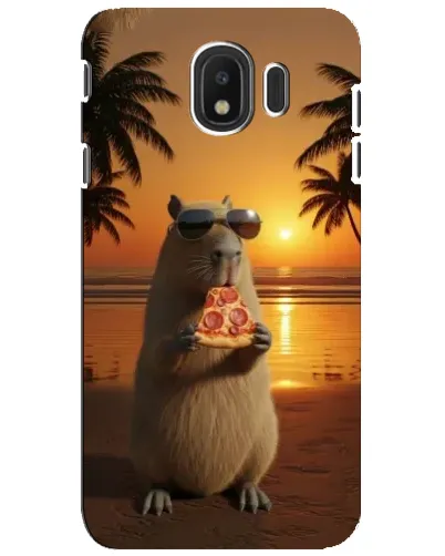 Чехол для Samsung Galaxy J4 2018 (SM-J400F) с картинкой «Капибара с пиццей» Чехол для Samsung Galaxy J4 2018 (SM-J400F) с картинкой «Капибара с пиццей»