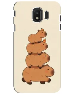 Чехол для Samsung Galaxy J4 2018 (SM-J400F) с картинкой «Башня из капибар» Чехол для Samsung Galaxy J4 2018 (SM-J400F) с картинкой «Башня из капибар»
