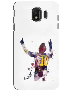 Чехол для Samsung Galaxy J4 2018 (SM-J400F) с картинкой «Акварельный Месси Барселона» Чехол для Samsung Galaxy J4 2018 (SM-J400F) с картинкой «Акварельный Месси Барселона»