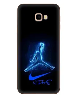 Чехол для Samsung Galaxy J4 Plus (J4+, J415) с картинкой «Jordan Neon Blue»