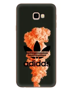 Чехол для Samsung Galaxy J4 Plus (J4+, J415) с картинкой «Оранжевый дым Adidas»