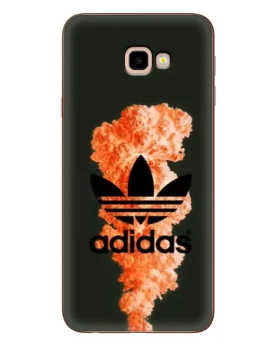 Чехол для Samsung Galaxy J4 Plus (J4+, J415) с картинкой «Оранжевый дым Adidas»