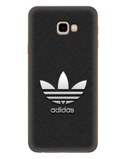 Чехол для Samsung Galaxy J4 Plus (J4+, J415) с картинкой «Adidas Карбоновая текстура»