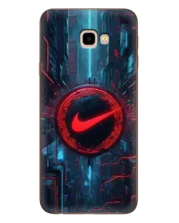 Чехол для Samsung Galaxy J4 Plus (J4+, J415) с картинкой «Техногенный стиль Nike»