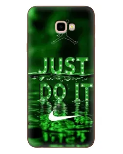Чехол для Samsung Galaxy J4 Plus (J4+, J415) с картинкой «Зеленый неоновый Nike»