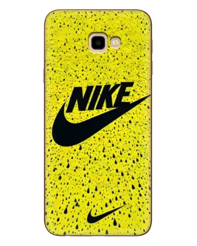 Чехол для Samsung Galaxy J4 Plus (J4+, J415) с картинкой «Желтый текстурный Nike»