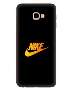 Чехол для Samsung Galaxy J4 Plus (J4+, J415) с картинкой «Золотой логотип Nike»