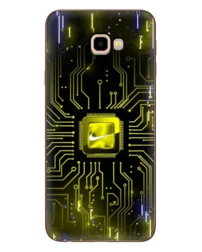 Чехол для Samsung Galaxy J4 Plus (J4+, J415) с картинкой «Nike — золотая искра»