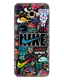 Чехол для Samsung Galaxy J4 Plus (J4+, J415) с картинкой «Яркий коллаж Nike»