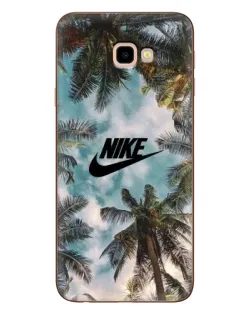 Чехол для Samsung Galaxy J4 Plus (J4+, J415) с картинкой «Тропический принт Nike»