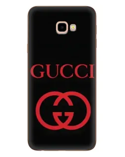 Чехол для Samsung Galaxy J4 Plus (J4+, J415) с картинкой «Gucci — красный логотип»