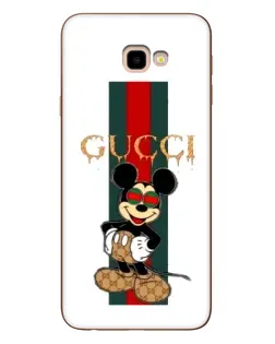 Чехол для Samsung Galaxy J4 Plus (J4+, J415) с картинкой «Микки Маус Gucci — полосы»
