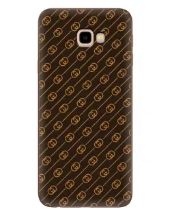 Чехол для Samsung Galaxy J4 Plus (J4+, J415) с картинкой «Gucci — золотые диагонали»