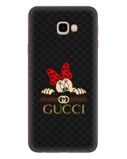 Чехол для Samsung Galaxy J4 Plus (J4+, J415) с картинкой «Минни Маус Gucci — черный»