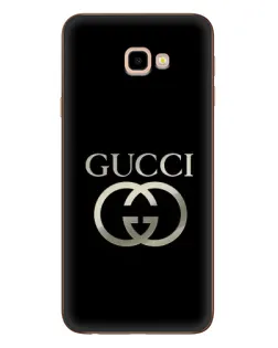 Чехол для Samsung Galaxy J4 Plus (J4+, J415) с картинкой «Gucci — золото на черном» Чехол для Samsung Galaxy J4 Plus (J4+, J415) с картинкой «Gucci — золото на черном»