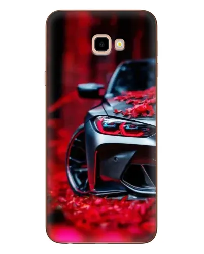 Чохол для Samsung Galaxy J4 Plus (J4+, J415) з картинкою «Спортивна BMW та квіти»