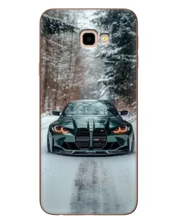Чохол для Samsung Galaxy J4 Plus (J4+, J415) з картинкою «BMW у зимовому лісі»