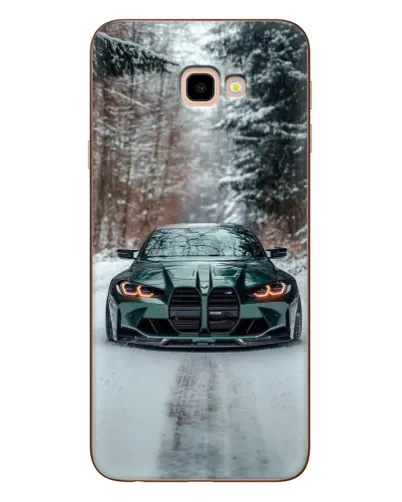 Чохол для Samsung Galaxy J4 Plus (J4+, J415) з картинкою «BMW у зимовому лісі»