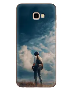 Чехол для Samsung Galaxy J4 Plus (J4+, J415) с картинкой «Герой PUBG на скале»