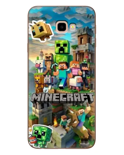 Чехол для Samsung Galaxy J4 Plus (J4+, J415) с картинкой «Замок Minecraft»
