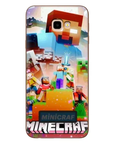 Чехол для Samsung Galaxy J4 Plus (J4+, J415) с картинкой «Minecraft герои игры»