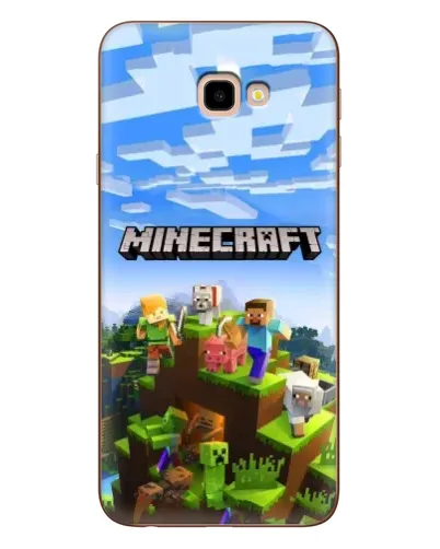 Чехол для Samsung Galaxy J4 Plus (J4+, J415) с картинкой «Minecraft классический мир»