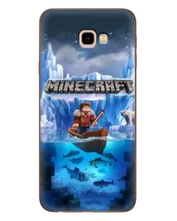 Чехол для Samsung Galaxy J4 Plus (J4+, J415) с картинкой «Minecraft ледяной мир»