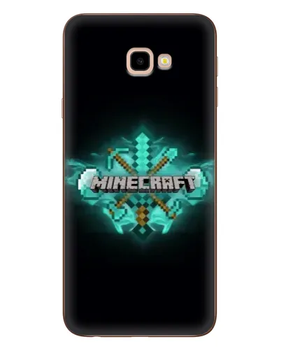 Чехол для Samsung Galaxy J4 Plus (J4+, J415) с картинкой «Minecraft Diamond лого»