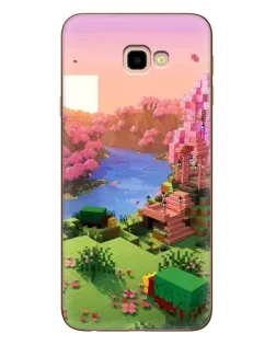 Чехол для Samsung Galaxy J4 Plus (J4+, J415) с картинкой «Розовое дерево Minecraft»