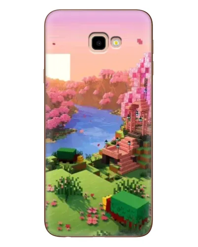 Чехол для Samsung Galaxy J4 Plus (J4+, J415) с картинкой «Розовое дерево Minecraft»