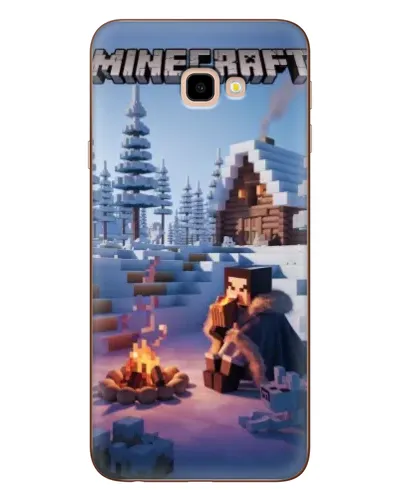 Чехол для Samsung Galaxy J4 Plus (J4+, J415) с картинкой «Зимний Minecraft»