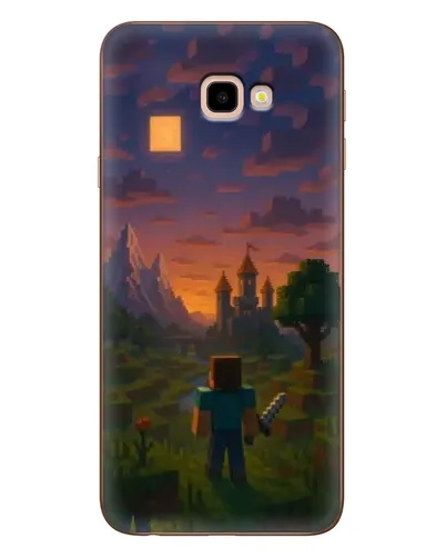Чехол для Samsung Galaxy J4 Plus (J4+, J415) с картинкой «Стив у башни»
