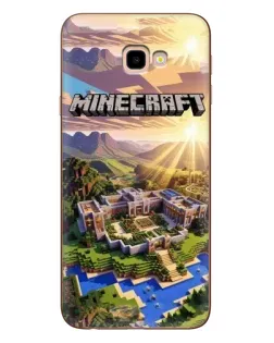 Чехол для Samsung Galaxy J4 Plus (J4+, J415) с картинкой «Minecraft панорама»