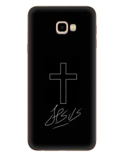 Чохол для Samsung Galaxy J4 Plus (J4+, J415) з картинкою «Графічний хрест Jesus»
