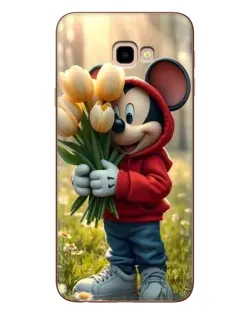 Чехол для Samsung Galaxy J4 Plus (J4+, J415) с картинкой «Микки с тюльпанами»