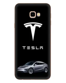 Чохол для Samsung Galaxy J4 Plus (J4+, J415) з картинкою «Tesla Model Y»