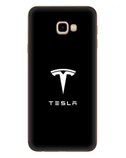 Чохол для Samsung Galaxy J4 Plus (J4+, J415) з картинкою «Tesla White Logo»