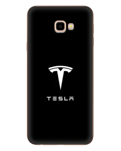 Чохол для Samsung Galaxy J4 Plus (J4+, J415) з картинкою «Tesla White Logo»