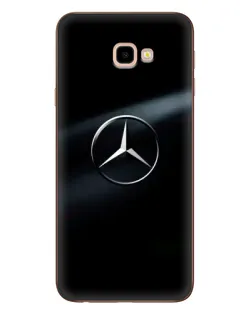 Чехол для Samsung Galaxy J4 Plus (J4+, J415) с картинкой «Mercedes на металле»