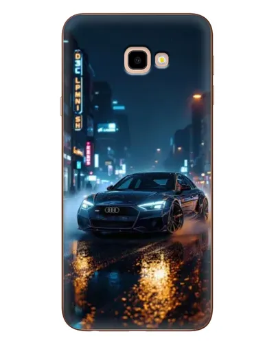Чехол для Samsung Galaxy J4 Plus (J4+, J415) с картинкой «Ночной город и Audi»